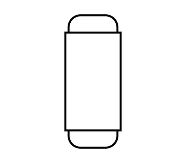 Ікона Гумки Білому Тлі — стоковий вектор
