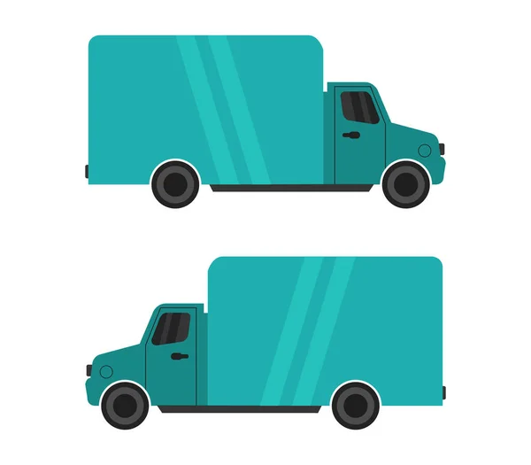Vrachtwagen Illustratie Een Witte Achtergrond — Stockvector