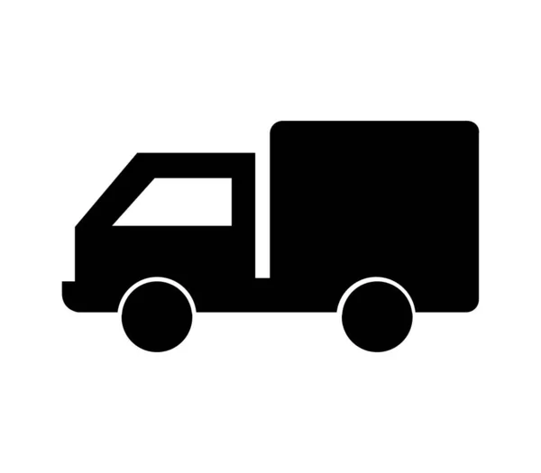 Kamion Ilustrovaný Vektoru Bílém Pozadí — Stockový vektor