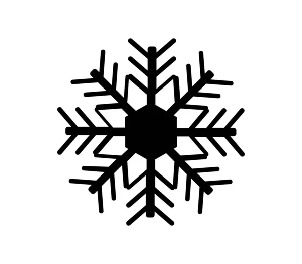 Snowflake Icon Illustrated Vector White Background — Διανυσματικό Αρχείο