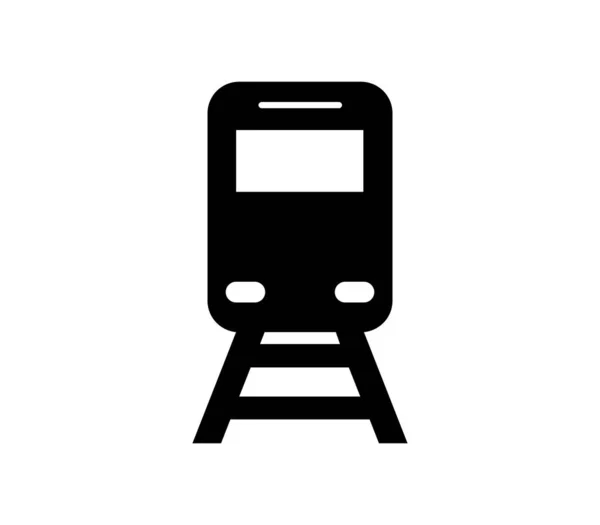 Train Icon Illustrated Vector White Background — Διανυσματικό Αρχείο