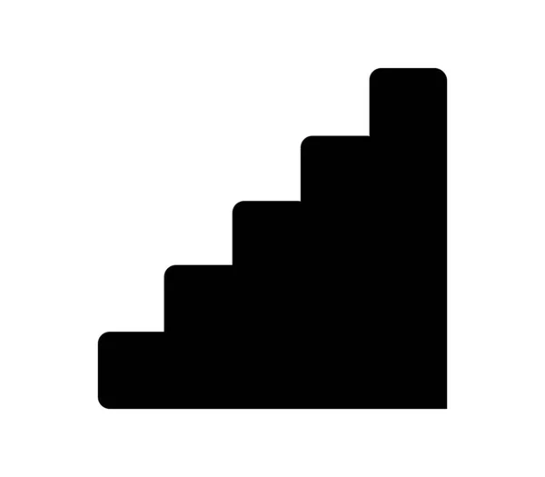 Leitersymbol Vektor Auf Weißem Hintergrund Dargestellt — Stockvektor