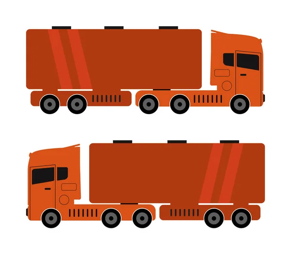 Lkw Illustration Auf Weißem Hintergrund — Stockvektor