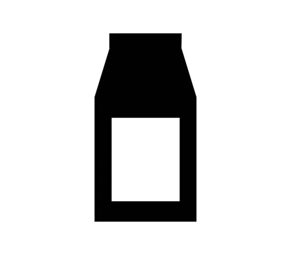 Butelka Płaska Ikona Białym Tle Wektor Ilustracja — Wektor stockowy