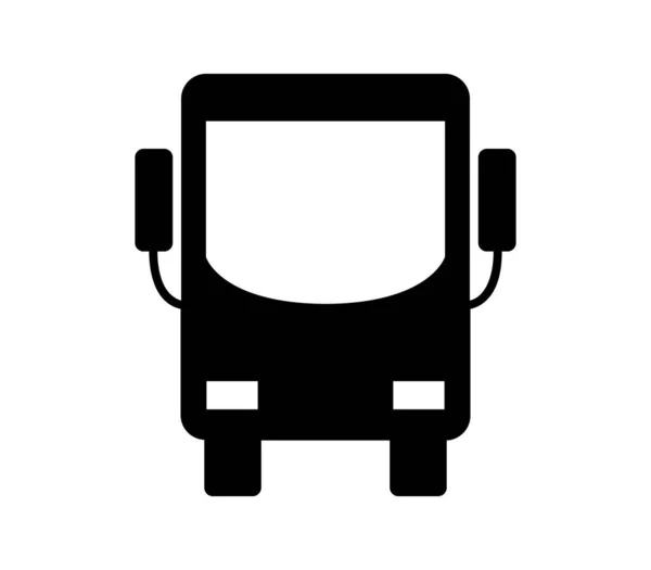 Stadtbus Symbol Vektor Auf Weißem Hintergrund Dargestellt — Stockvektor