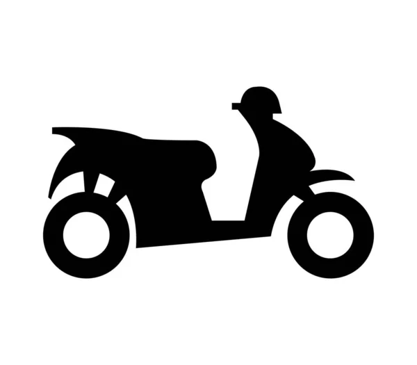 Scooter Icon Illustrated Vector White Background — Stock vektor