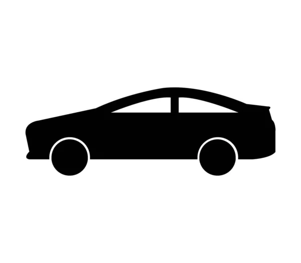 白い背景のベクトルの車のアイコン — ストックベクタ