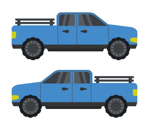 Truck Geïsoleerd Witte Achtergrond — Stockvector