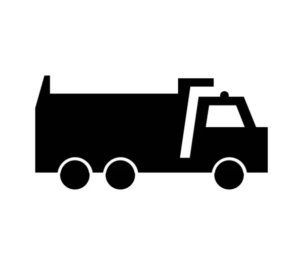 Truck Icon Illustrated Vector White Background — Stock Vector