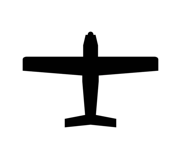 Icono Avión Ilustrado Vector Sobre Fondo Blanco — Archivo Imágenes Vectoriales