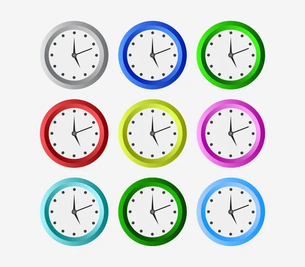 Uhr Symbol Auf Weißem Hintergrund — Stockvektor