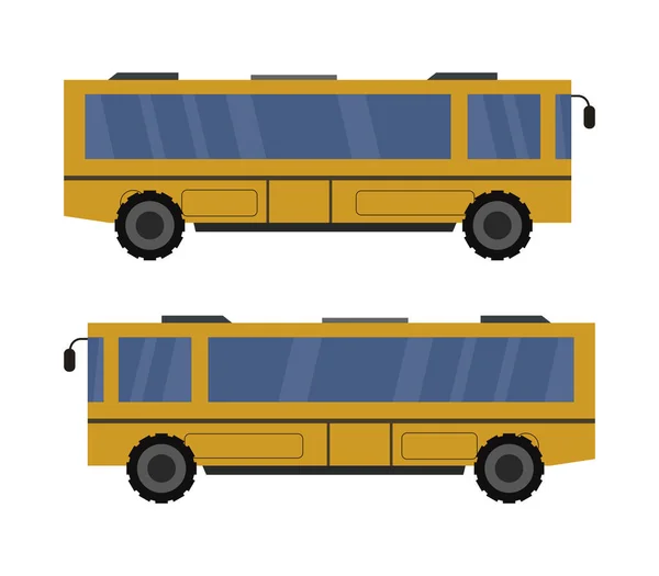 Illustration Autobus Sur Fond Blanc — Image vectorielle