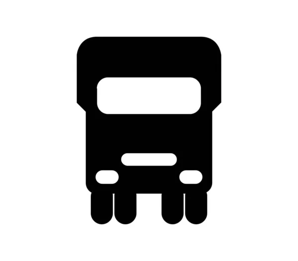 Truck Pictogram Geïllustreerd Vector Witte Achtergrond — Stockvector