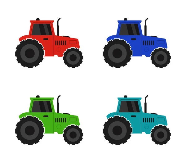 Tractor Illustration White Background — Stock Vector