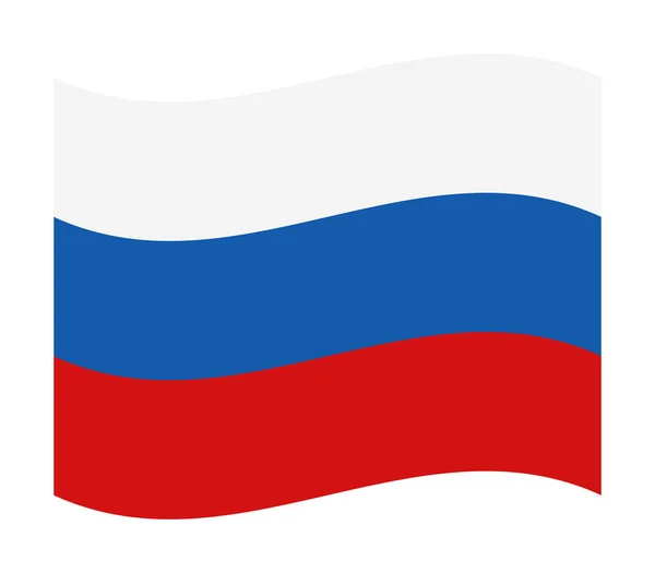 Флаг России Белом Фоне — стоковый вектор
