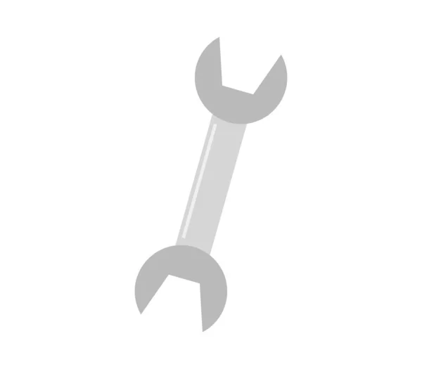 Wrench Icon White Background — Stok Vektör