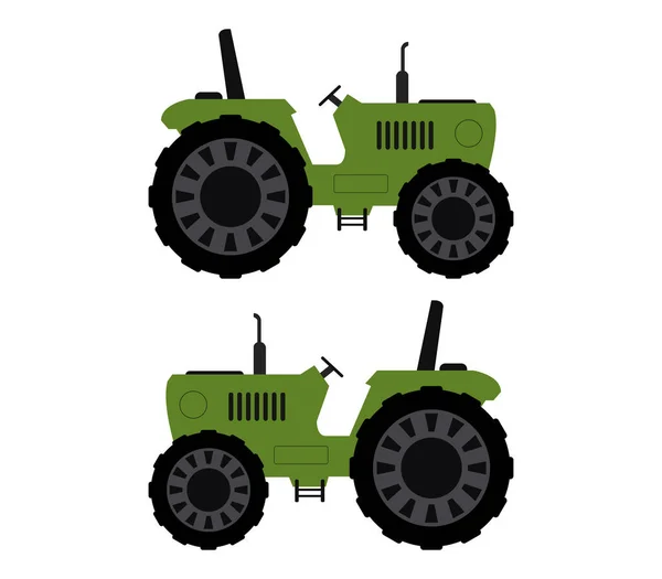 Ilustración Del Tractor Sobre Fondo Blanco — Vector de stock