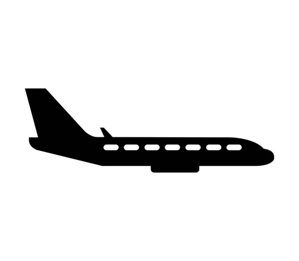 Іконка Літака Ілюстрована Векторі Білому Тлі — стоковий вектор