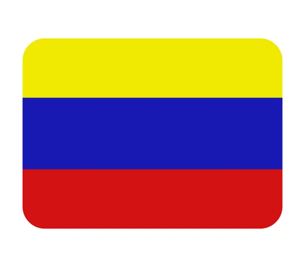 Bandera Venezuela Sobre Fondo Blanco — Vector de stock