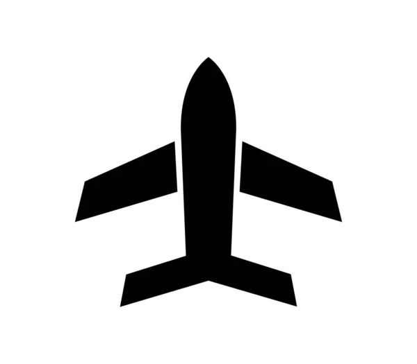 Icône Plane Illustrée Vecteur Sur Fond Blanc — Image vectorielle