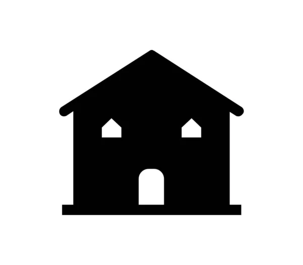 Haus Symbol Auf Weißem Hintergrund Vektor Illustration — Stockvektor