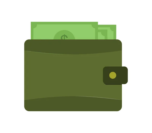 Icono Cartera Sobre Fondo Blanco — Vector de stock