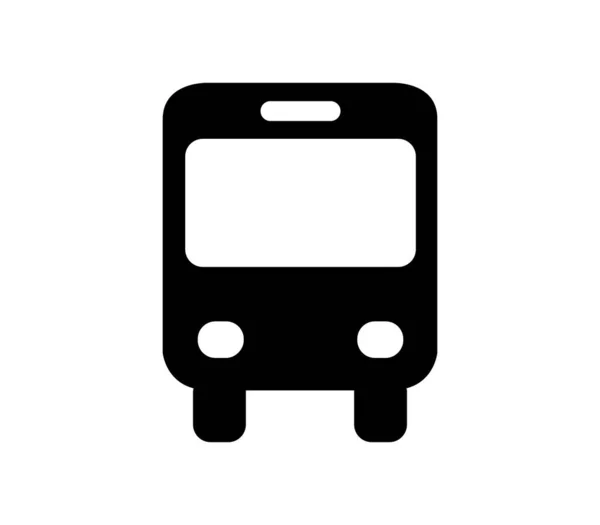 City Bus Icon Illustrated Vector White Background — Stock vektor