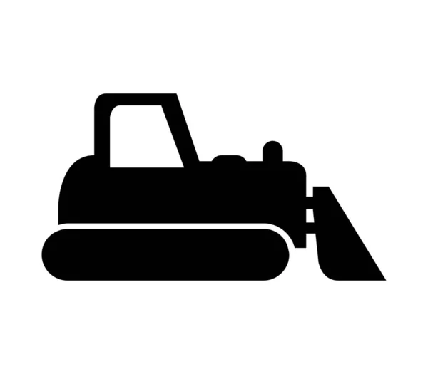 Excavator Icon Illustrated Vector White Background — Διανυσματικό Αρχείο