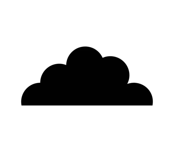 Иконка Облака Изображенная Вектором Белом Фоне — стоковый вектор