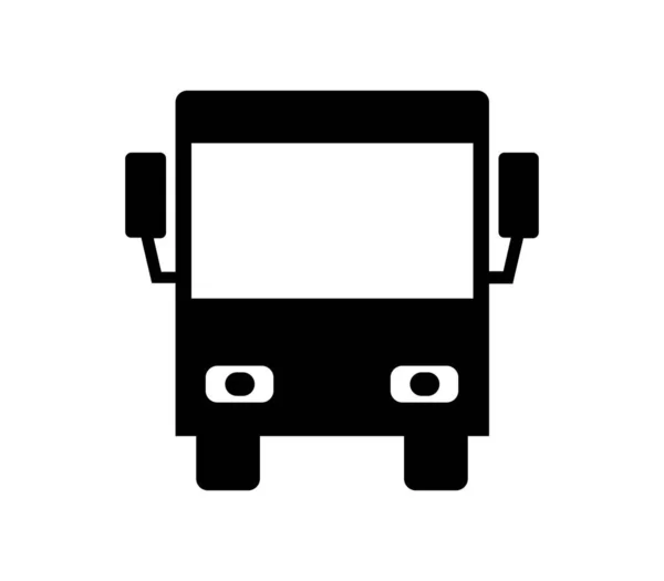 City Bus Icon Illustrated Vector White Background — Stock vektor