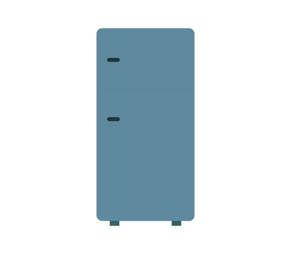 Значок Холодильника Белом Фоне — стоковый вектор