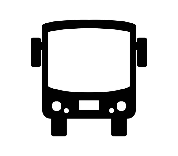 City Bus Icon Illustrated Vector White Background — Διανυσματικό Αρχείο