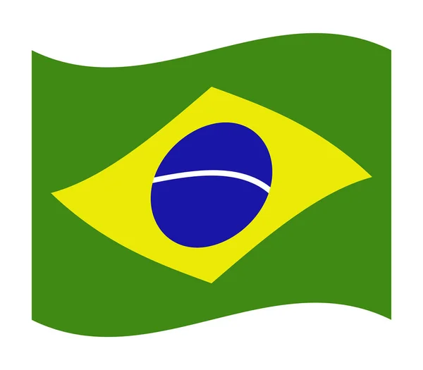 Bandeira Colorida Textura Brasil — Vetor de Stock