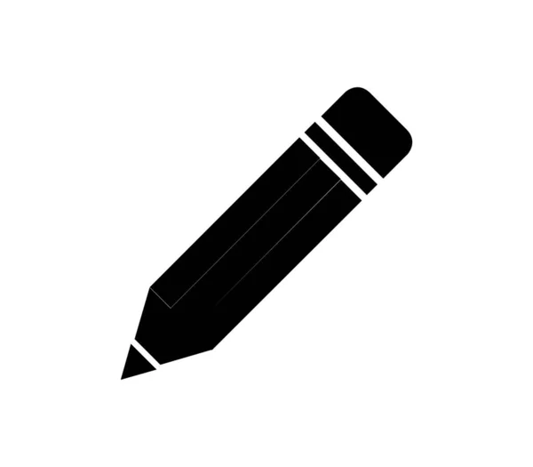 Beyaz Arkaplanda Vektör Ile Gösterilen Kalem Simgesi — Stok Vektör