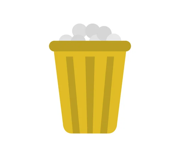 Symbol Popcorn Vektor Illustration — Stockvektor