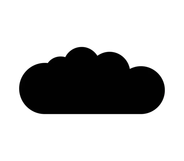 白い背景にベクトルで描かれた雲のアイコンは — ストックベクタ