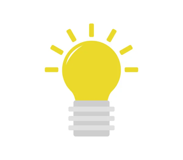 Icône Ampoule Sur Fond Blanc — Image vectorielle marcotrapani © 180772120