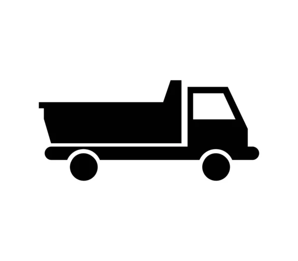 Truck Icon Illustrated Vector White Background — Stock Vector