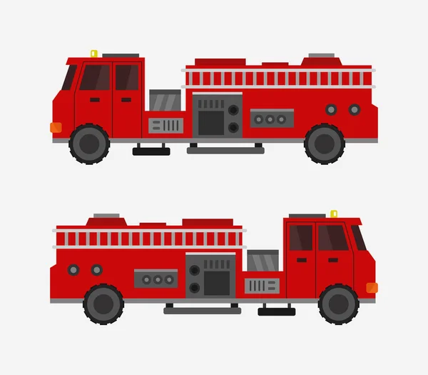 fire truck on a white background
