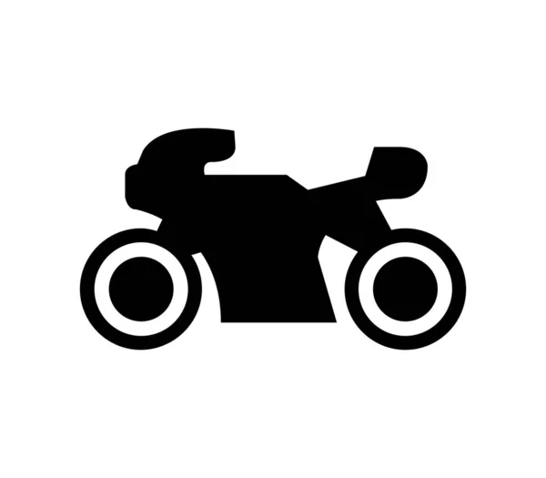 Icono Motocicleta Ilustrado Vector Sobre Fondo Blanco — Archivo Imágenes Vectoriales