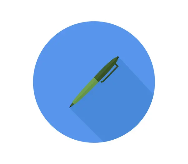 Icono Pluma Sobre Fondo Blanco — Vector de stock