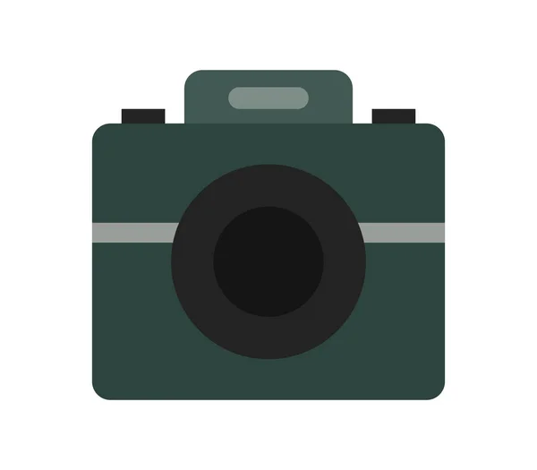 Ikona Fotoaparátu Bílém Pozadí — Stockový vektor