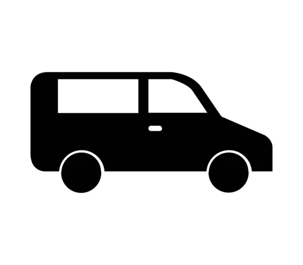 Иконка Фургона Изображенная Вектором Белом Фоне — стоковый вектор