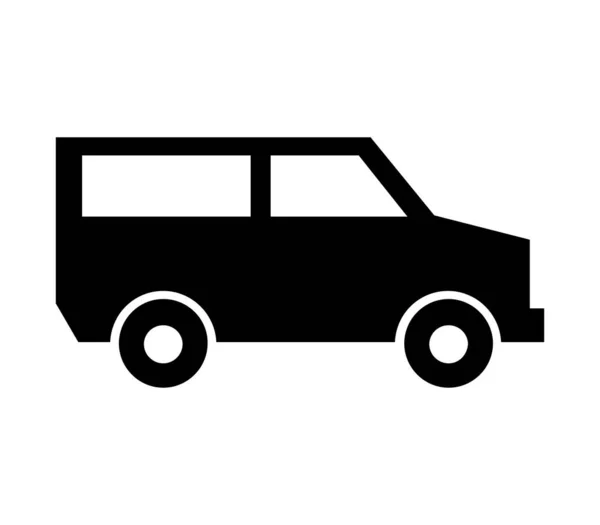 Иконка Фургона Изображенная Вектором Белом Фоне — стоковый вектор