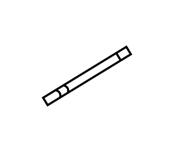 Ikona Cigaretou Bílém Pozadí — Stockový vektor