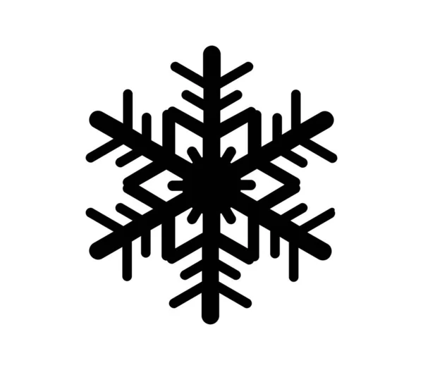 Snowflake Icon Illustrated Vector White Background — Διανυσματικό Αρχείο