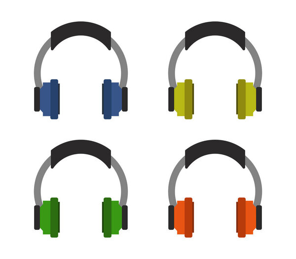 иконка наушников на белом фоне