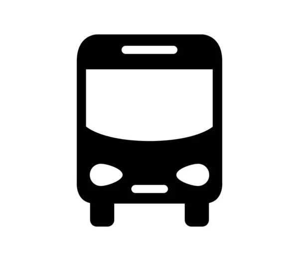 City Bus Icon Illustrated Vector White Background — Διανυσματικό Αρχείο