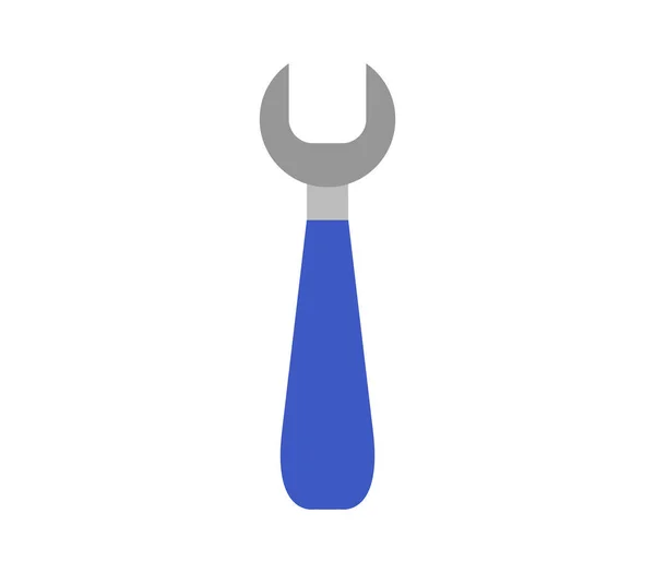 Wrench Icon White Background — Stok Vektör