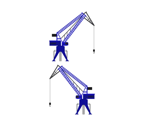 Illustrazione Della Gru Sfondo Bianco — Vettoriale Stock